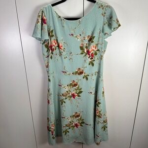 London Times Womens Sz 12 Floral‎ Cottagecore Dress Whimsy Feminine Romantic